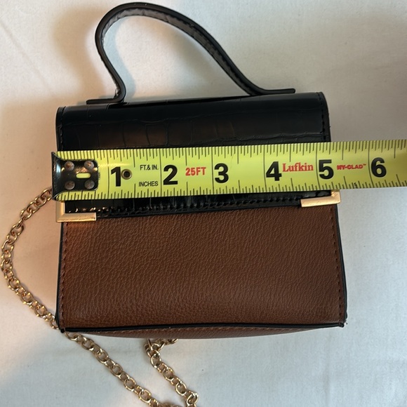 Dune London mini top flap chain strap crossbody tote - Picture 8 of 8